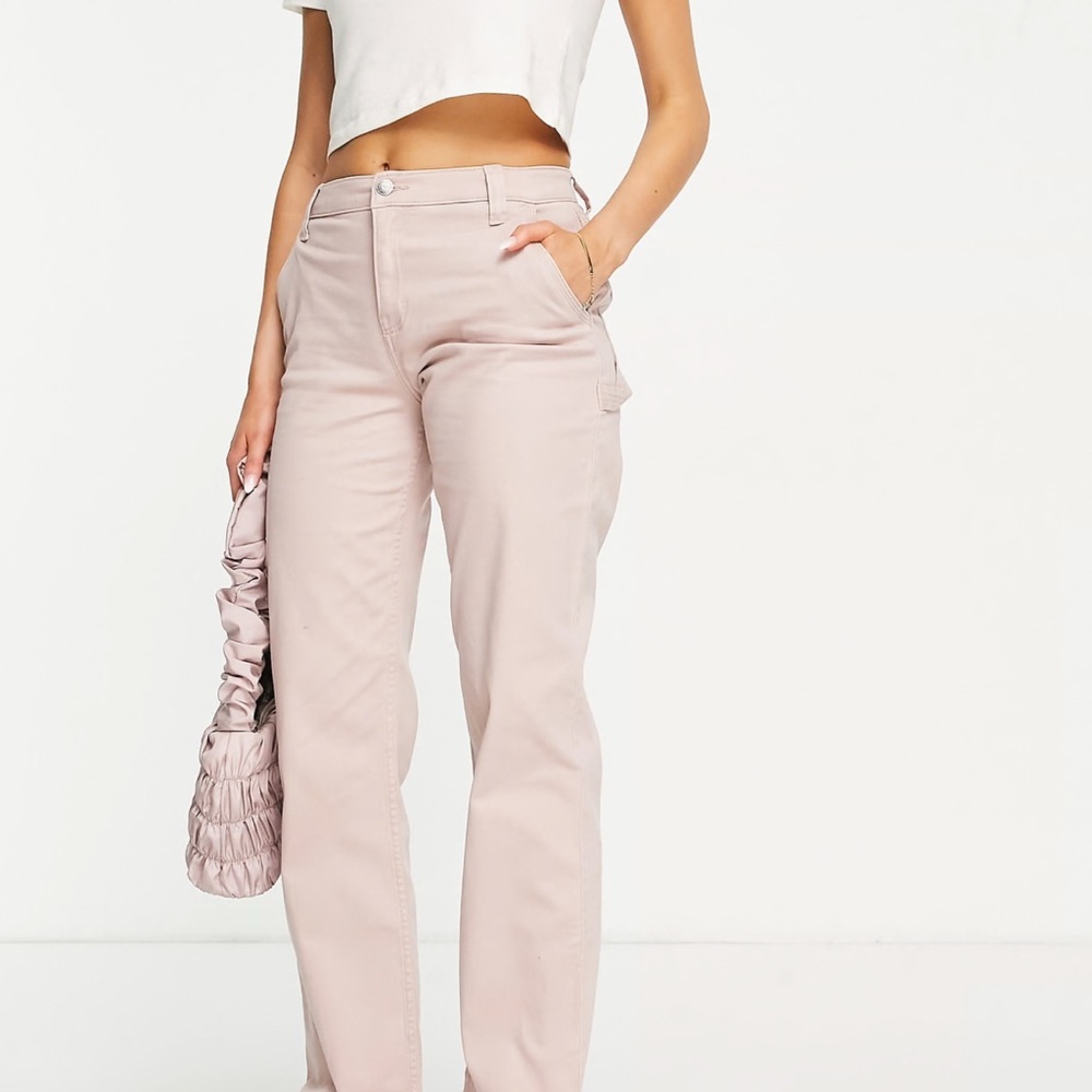 Hollister High-Rise Utility Dad Pants